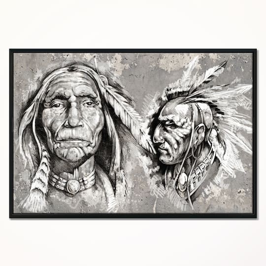 Designart - Native American Indian Heads